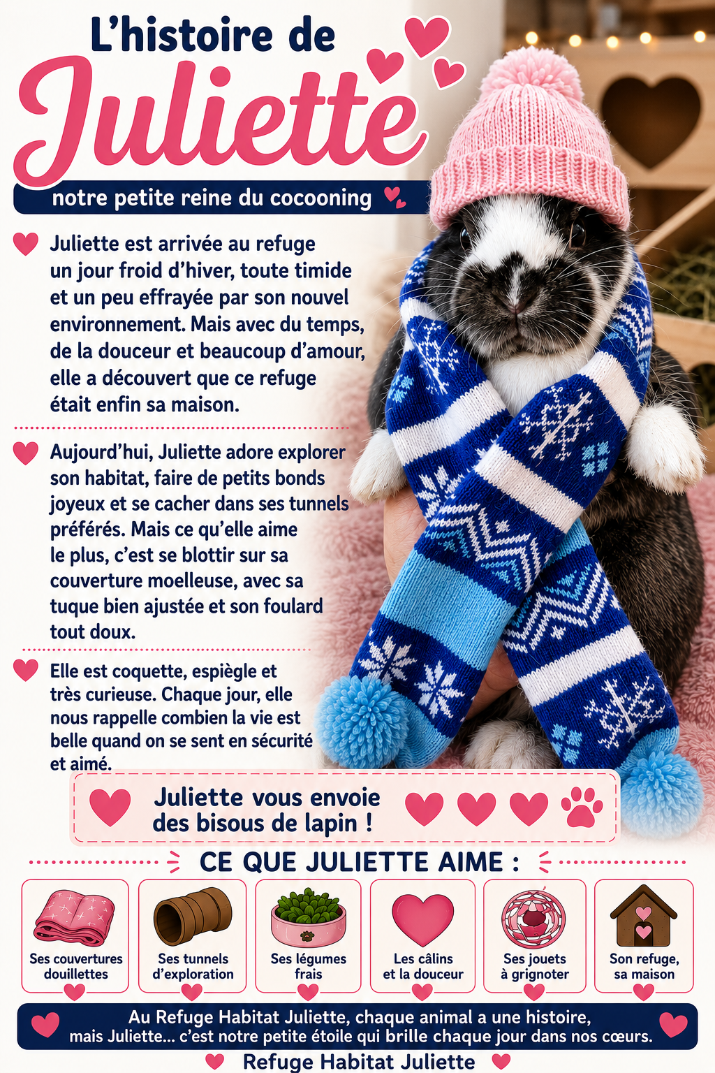 Juliette au refuge ALSA le 1 mars 2026